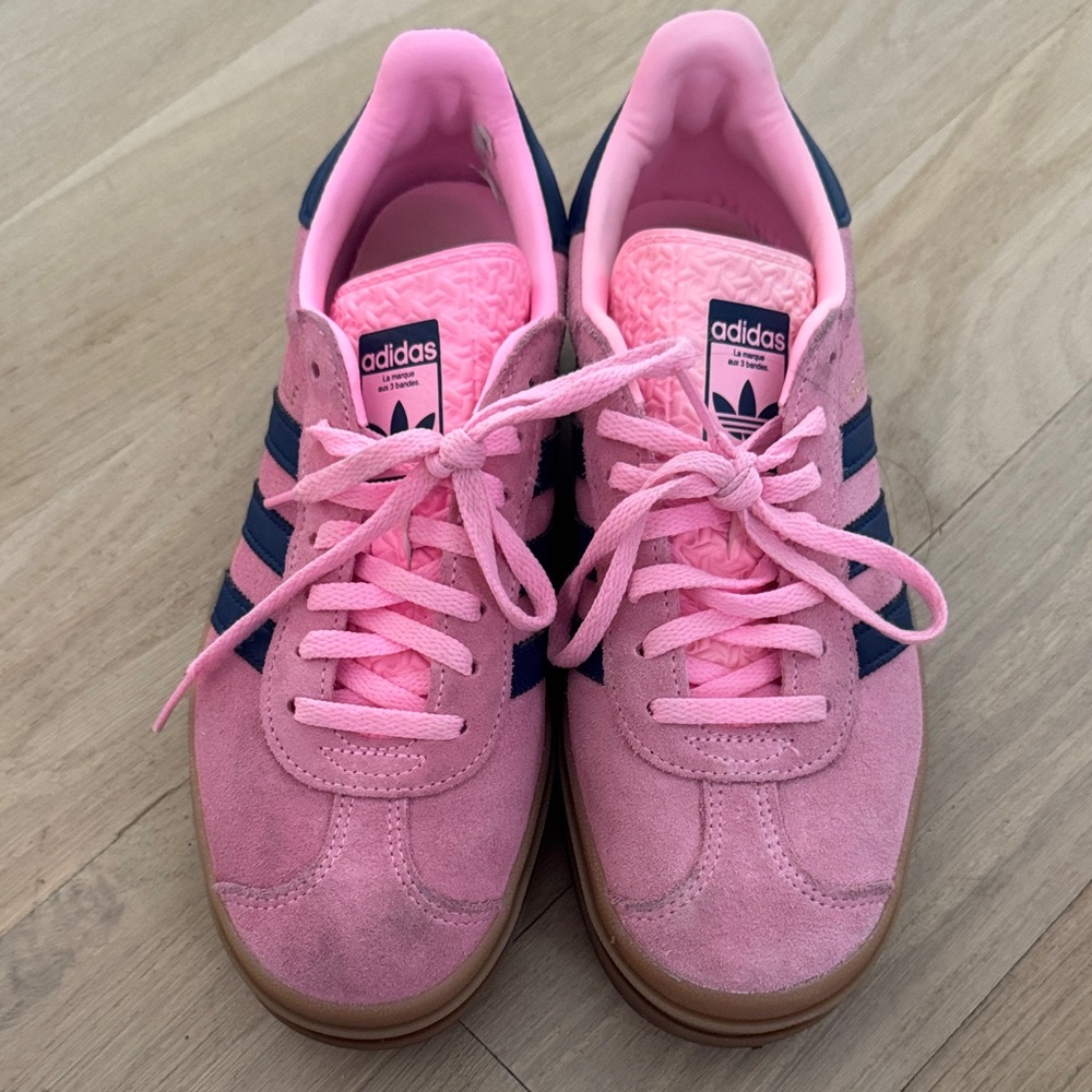 Adidas Gazelle Pink and Navy Sneakers size 7